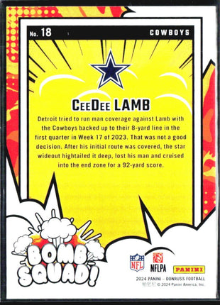 2024 Panini Donruss - Bomb Squad CeeDee Lamb #18