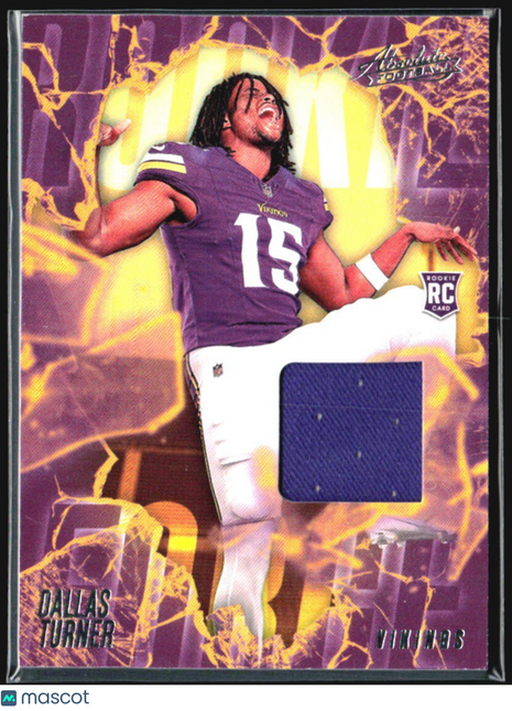 2024 Panini Absolute - Rookie Force Dallas Turner #RF-DTR Rc Jersey
