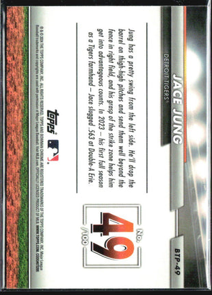 2024 Bowman - Bowman Scouts Top 100 Jace Jung #BTP-49 (RC)