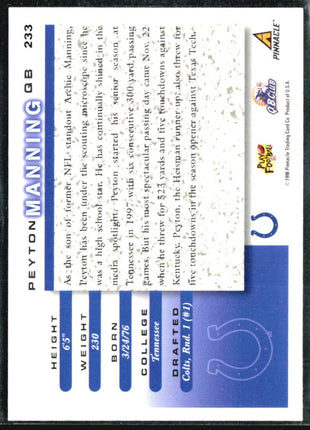 1998 Score - Peyton Manning #233