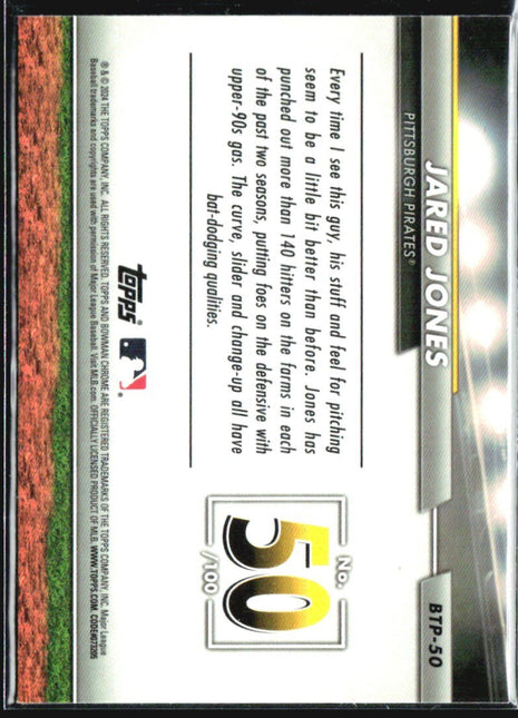 2024 Bowman - Bowman Scouts Top 100 Jared Jones #BTP-50 (RC)