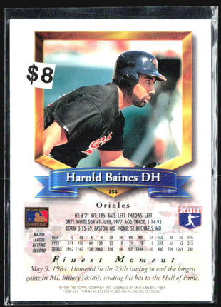 1994 Topps Finest - Harold Baines #254 Refractor