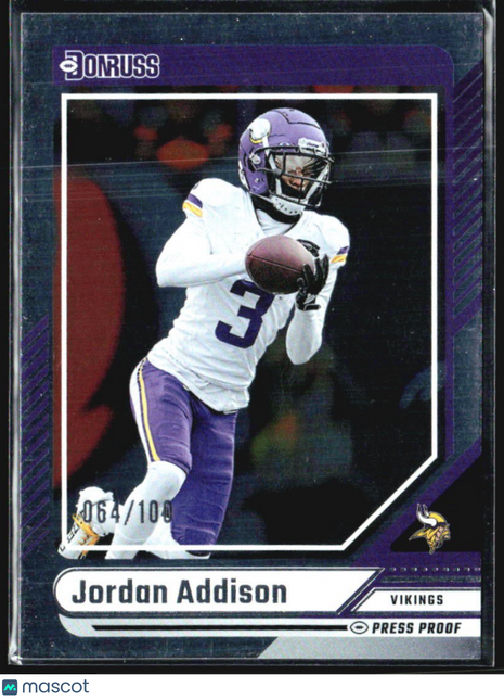 2024 Panini Donruss - Jordan Addison #153 Holo /100