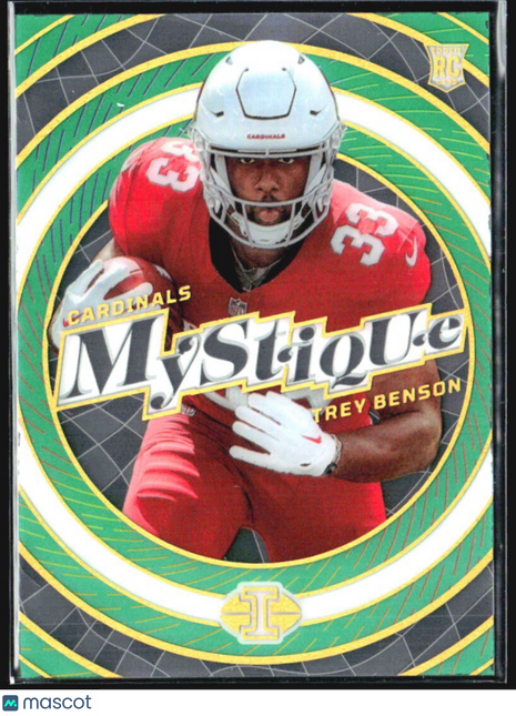 2024 Panini Illusions - Mystique Trey Benson #25 Green /10 (RC)