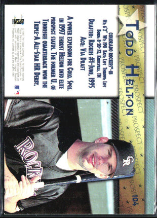 1997 Topps Stars - Todd Helton #104