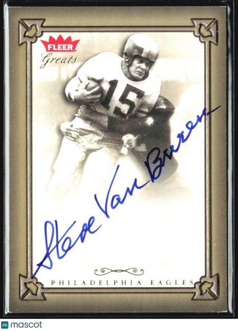 2004 Fleer Greats of the Game Steve Van Buren Auto #GBA-SV