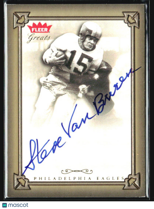 2004 Fleer Greats of the Game Steve Van Buren Auto #GBA-SV