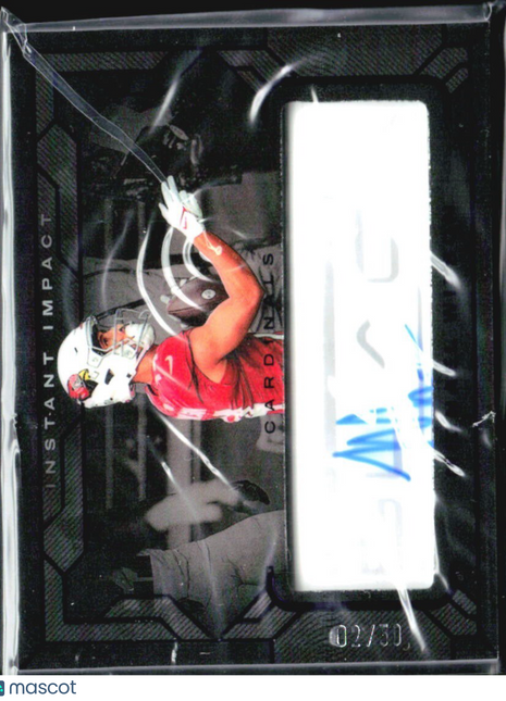 2024 Panini Black - Instant Impact Ink Michael Wilson #III-23 /50 Rc Auto