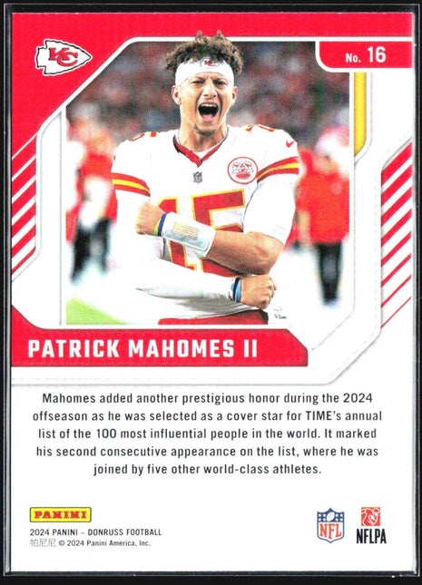 2024 Panini Donruss Elite Series Patrick Mahomes #16