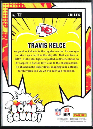 2024 Panini Donruss - Bomb Squad Travis Kelce #12 Holo /100