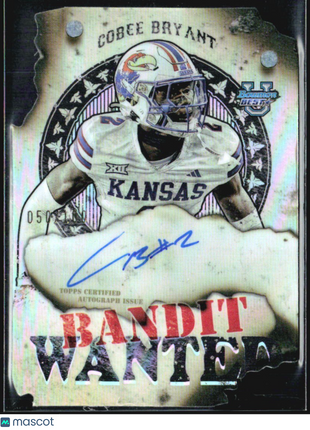 2024 Bowman University Best Cobee Bryant Bandit Wanted Auto