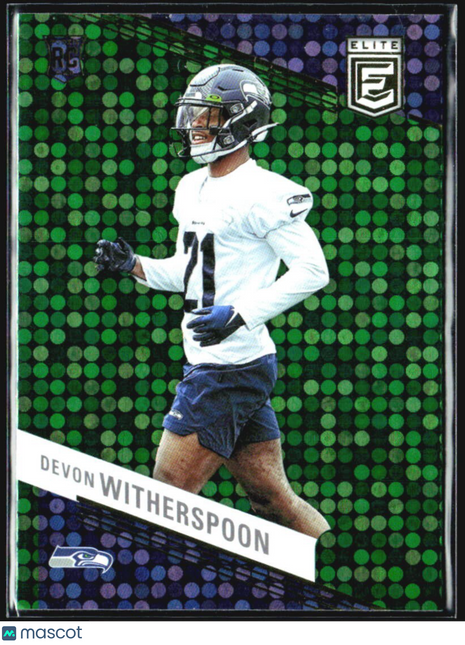 2024 Panini Donruss Elite - Devon Witherspoon #55 Green Disco