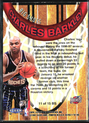 1997-98 Fleer Ultra Big SHots Charles Barkley #11