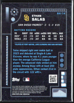 2024 Bowman - Bowman Ai Ethan Salas #BAI-14 (RC)