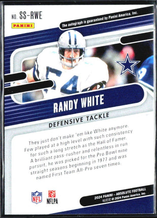 2024 Panini Absolute - Signature Standouts Randy White #SS-15 /75 Auto