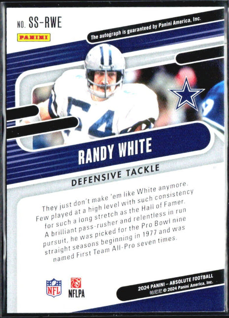 2024 Panini Absolute - Signature Standouts Randy White #SS-15 /75 Auto