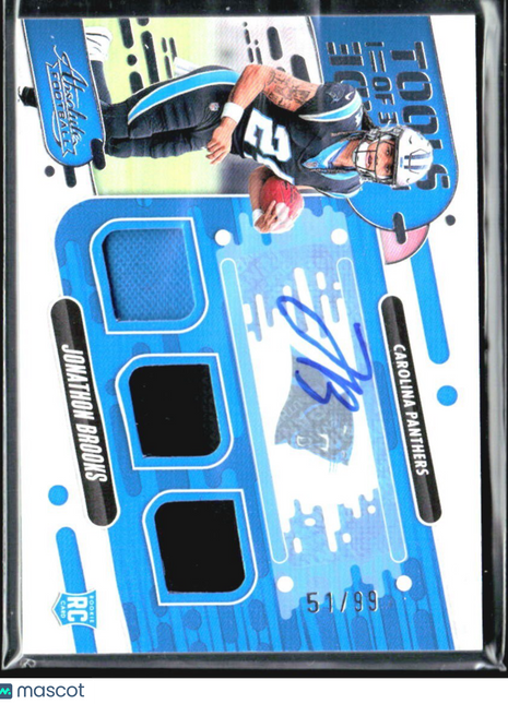 2024 Panini Absolute Rookie Premiere Jersey Auto Jonathon Brooks /399