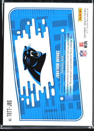 2024 Panini Absolute Rookie Premiere Jersey Auto Jonathon Brooks /399