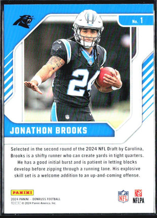 2024 Panini Donruss - Elite Series Rookies Jonathon Brooks #1 (RC)