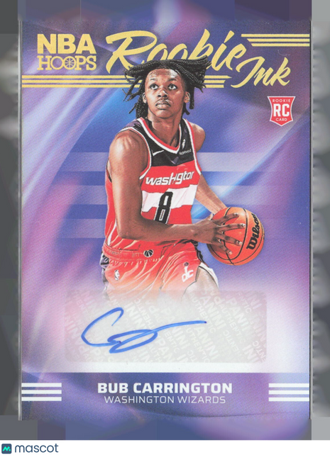 2024-25 Panini Nba Hoops - Rookie Ink Bub Carrington #RI-CAR Rc Auto