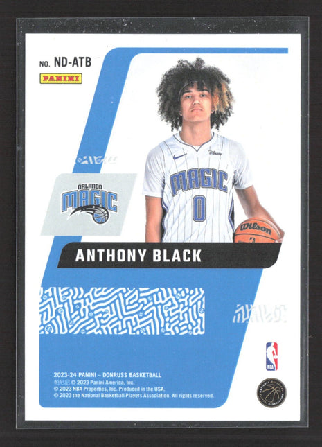 2023-24 Panini Donruss Next Day Signatures Anthony Black Rc Auto #ND-ATB