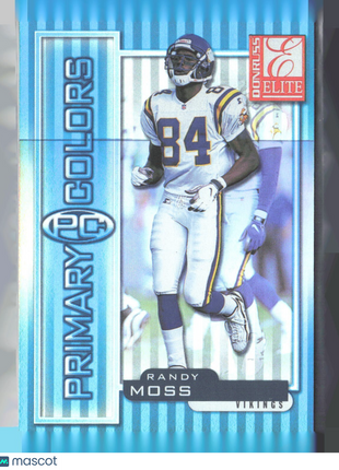 1999 Donruss Elite - Primary Colors Randy Moss #39 Blue /950