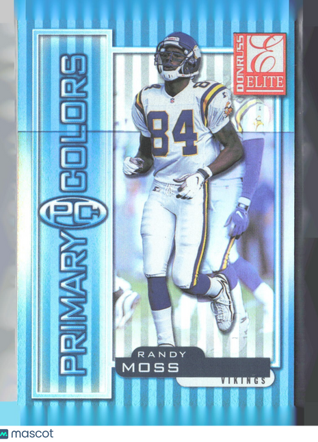 1999 Donruss Elite - Primary Colors Randy Moss #39 Blue /950