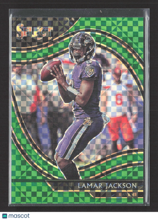 2020 Panini Select Lamar Jackson Field Level Green /5 #303