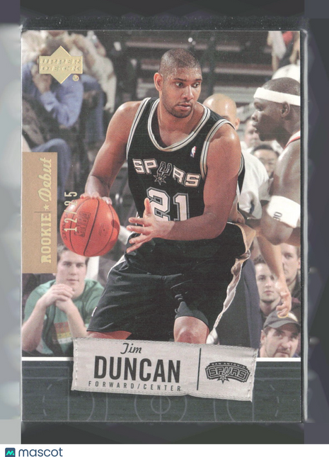 2005-06 Upper Deck Rookie Debut - Tim Duncan #85 Gold /25