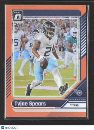 2024 Panini Donruss Optic - Tyjae Spears Orange /249 #191