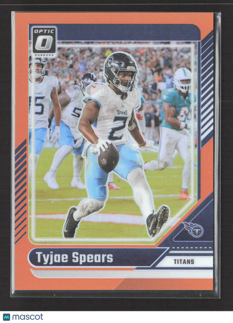 2024 Panini Donruss Optic - Tyjae Spears Orange /249 #191