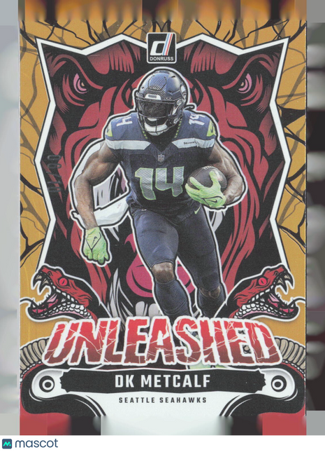 2024 Panini Donruss Unleashed Gold DK Metcalf /10 #25