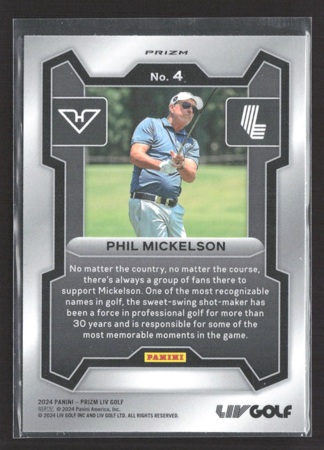 2024 Panini Prizm LIV Phil Mickelson Silver #4