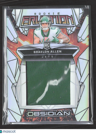 2024 Panini Obsidian Rookie Eruption Materials Braelon Allen #ERM-BAN Jersey /99