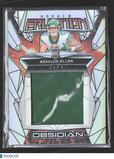 2024 Panini Obsidian Rookie Eruption Materials Braelon Allen #ERM-BAN Jersey /99