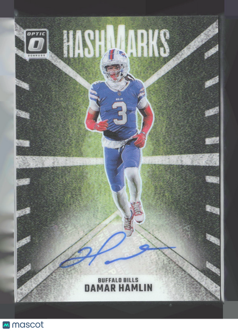 2024 Panini Donruss Optic Damar Hamlin Hashmarks Auto Silver