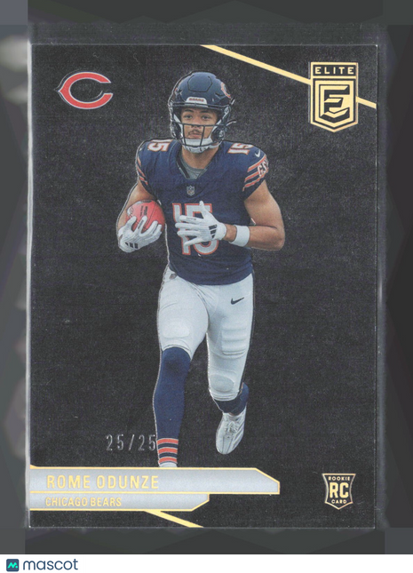 2024 Panini Donruss Elite - Rookies Rome Odunze #103 Black /25 (RC)