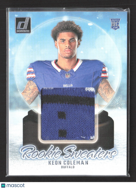2024 Panini Donruss - Rookie Holiday Sweaters Keon Coleman #RHS-KCO Rc Relic