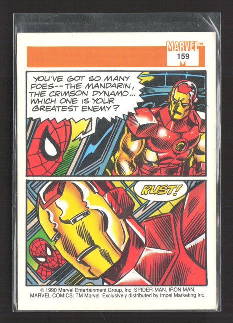 1990 Marvel Comics Spider-Man Presents Iron Man #159