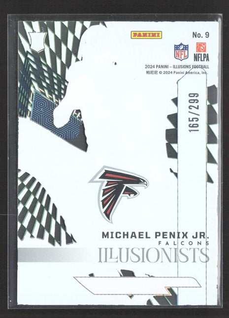 2024 Panini Illusions - Mystique Michael Penix Jr. #9 Emerald (RC) /299