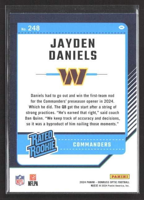 2024 Panini Donruss Optic Rated Rookie Jayden Daniels #248
