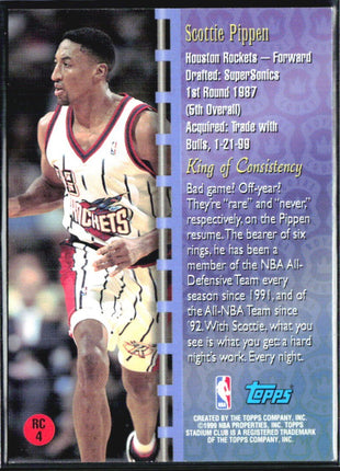 1998 Stadium Club Scottie Pippen Royal Court #rc4