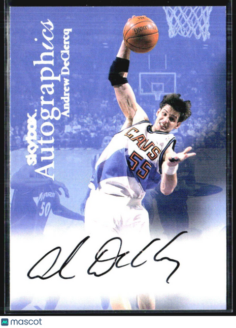 1999 Skybox Autographics Andrew Declercq Auto