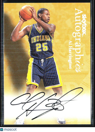 1999 Skybox Autographics Al Harrington Auto