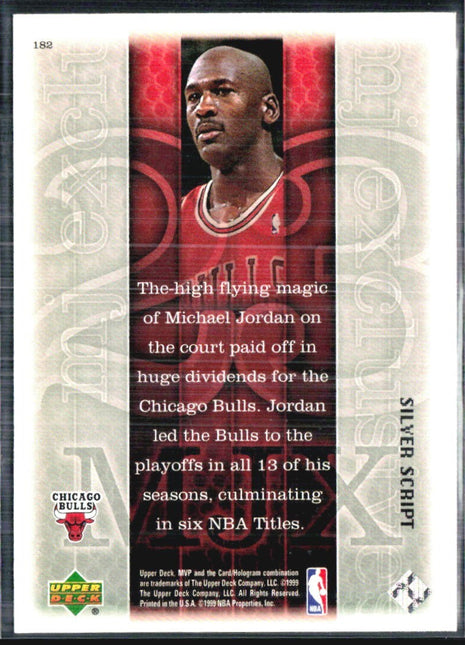 1999-00 Upper Deck MVP - MJ Exclusives Michael Jordan #182 Silver Script