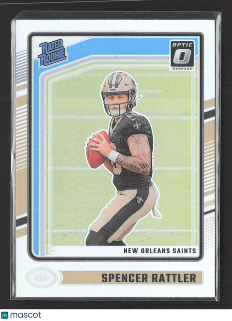 2024 Panini Optic Spencer Rattler Rated Rookie Silver Holo #289
