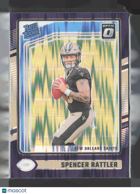 2024 Panini Optic Spencer Rattler Rated Rookie Purple Shock #289