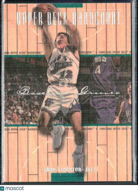1999-00 Upper Deck Hardcourt - John Stockton #56 Baseline Grooves /50