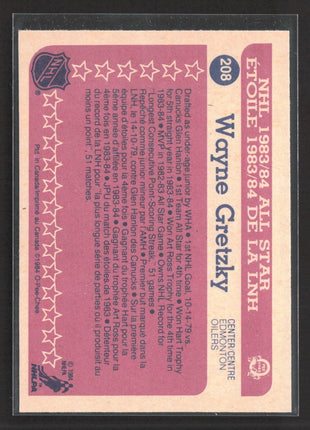 1984-85 O-Pee-Chee - Wayne Gretzky #208