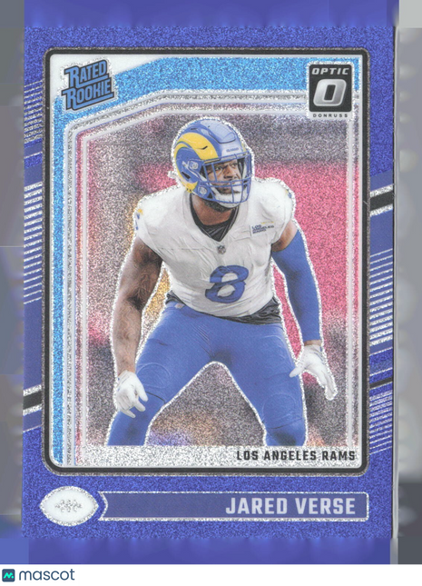 2024 Panini Optic Jared Verse Rated Rookie Blue Glitter #242